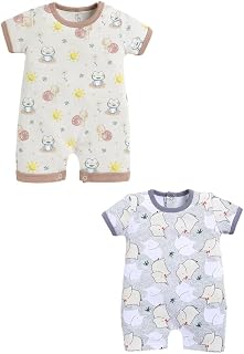 100% Pure Cotton Half Sleeve Regular Fit Regular Romper for Baby Boys| Half Sleeves Baby Romper | Baby Dress | Onesies | P... Price In India