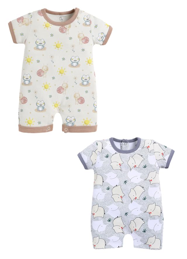 Image of BABYGO Baby Rompers Pack of 2