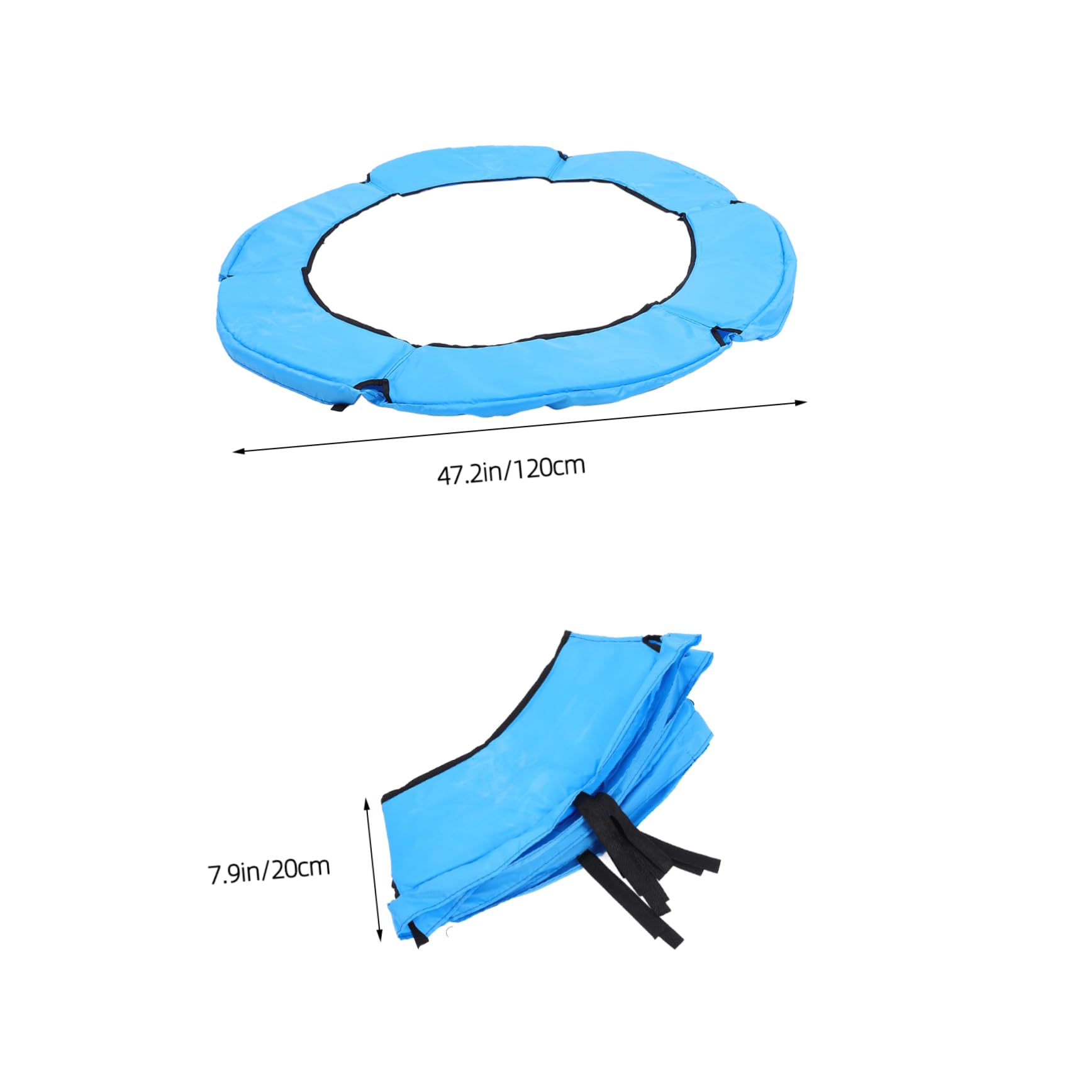 Yardwe Trampoline Pad Jumping Bed Cover Round Protective Cover Home Trampoline Accessory Anti-Collision