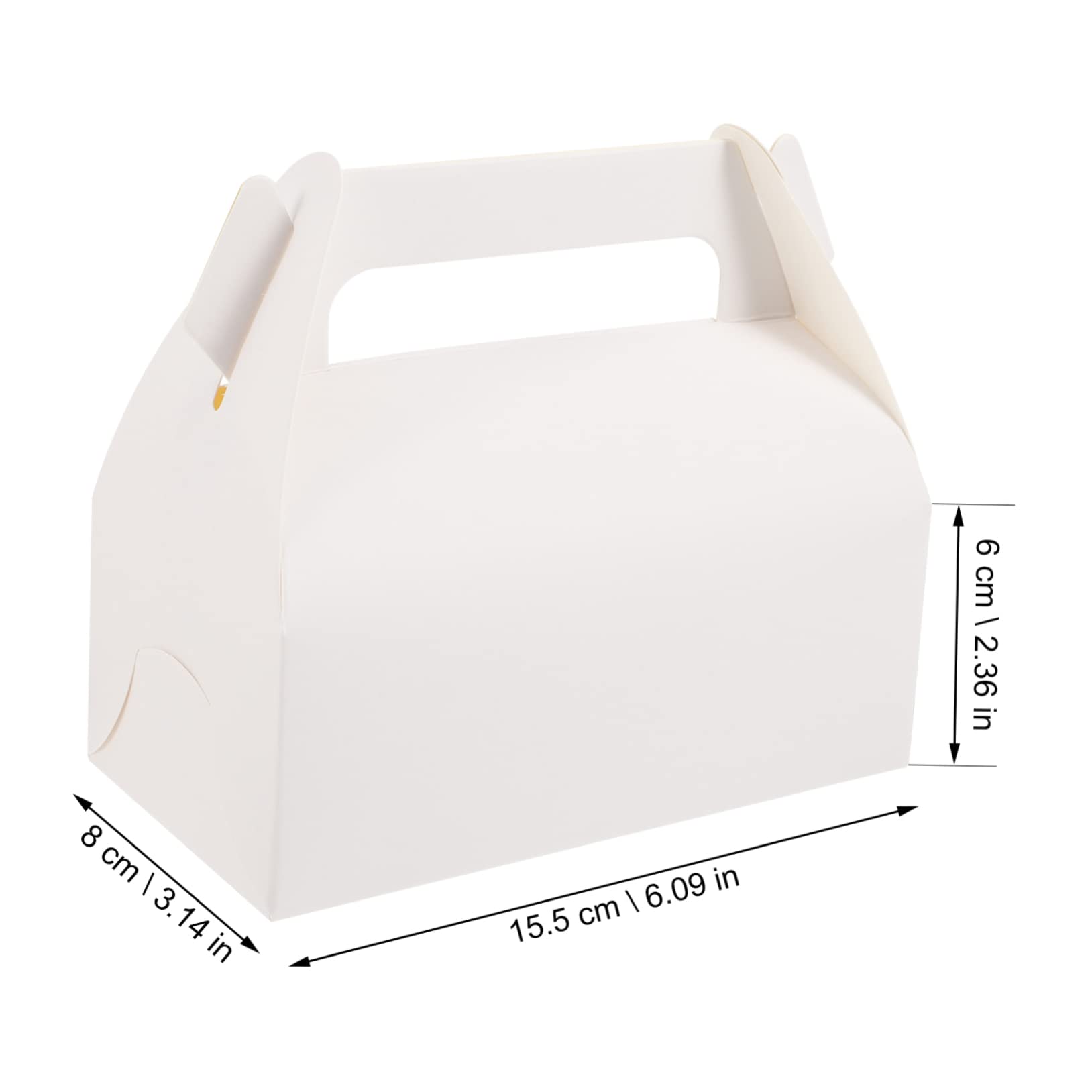 Scatole per Cupcake 50 Pezzi in Carta Bianca per Pasticceria