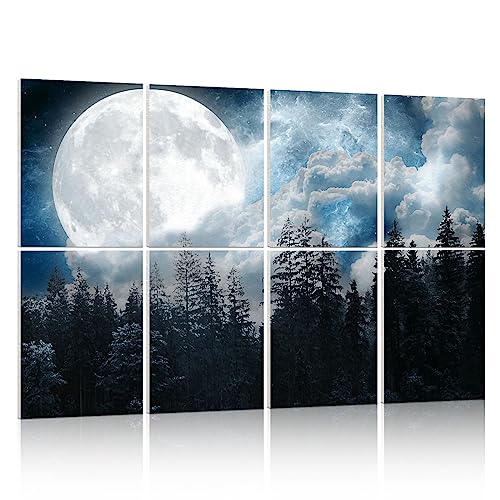 YPY Acoustic Panels 8-Pack Moon Forest 12x16