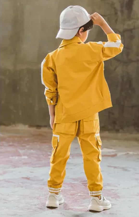 Image of Ameeha 3 Piece Outfits Hiphop Casual Dance Costume, T-Shirt Jersey and Jogger Pants Clothing Set
