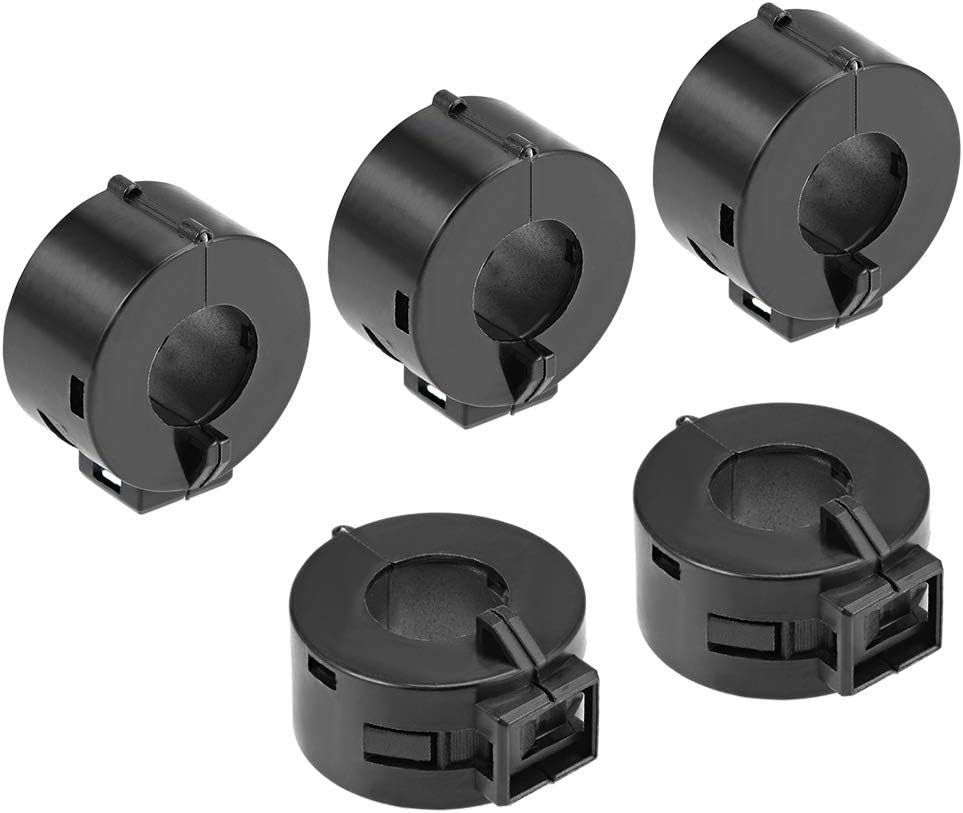 uxcell Ferrite Cores Ring Clip-On RFI EMI Noise Suppression Filter Cable Clip 5pcs 15mm a19062900ux0397 1