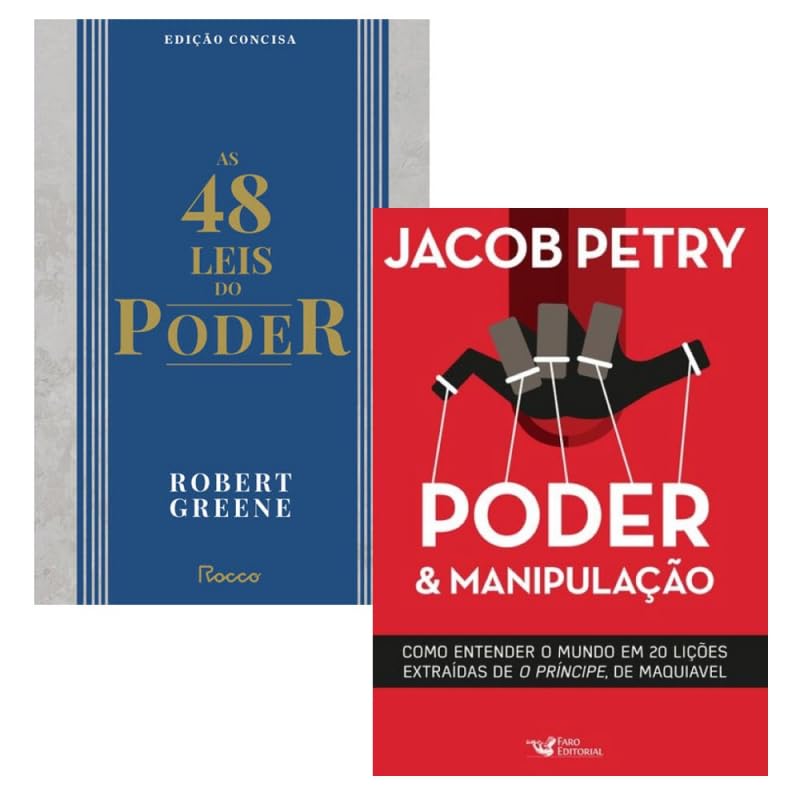 Kit Poder E Manipulação + As 48 Leis Do Poder