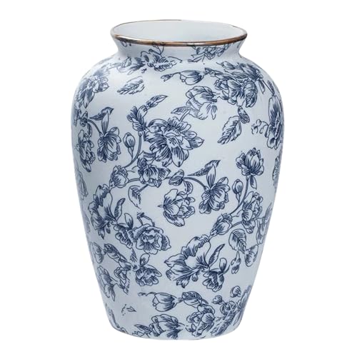 Blue and White Chinoiserie vase - Vintage Ceramic...