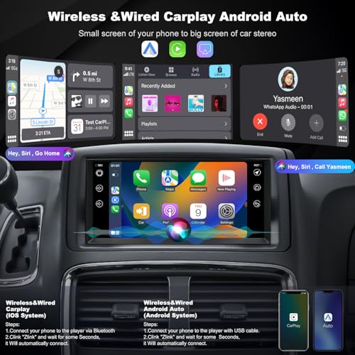 Radio para Dodge Grand Caravan 2008-2020 con pantalla táctil miniatura 3