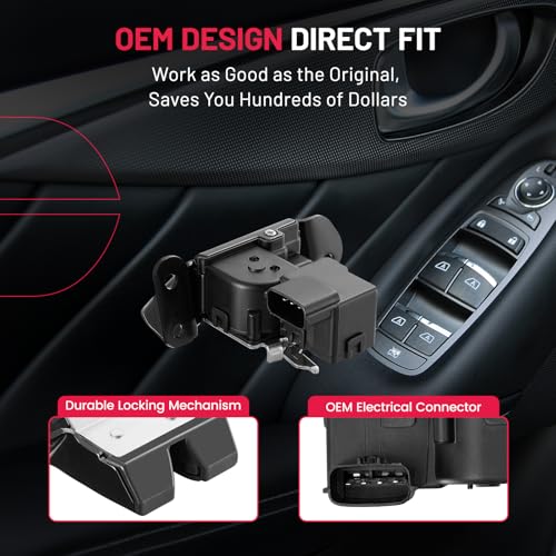 Image of SYERAL Power Door Lock Actuator Rear Tailgate Trunk Compatible with Hyundai Elantra GT 2013-2017 Replaces 81230-A5000 81230A5000 SM2387 SKSM2387