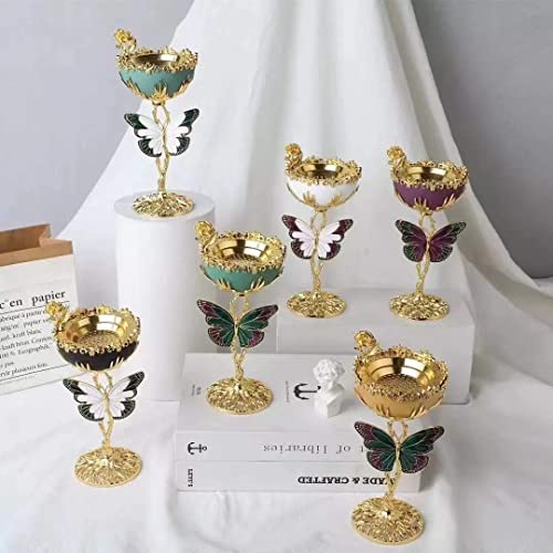 Luxury Gold Metal Middle Eastern Incense Burner | Incense Holder | Incense Burner | Bakhoor Burner | Office & Home Decor | Aromatherapy Ornament… (Butterfly Green) #TOP2
