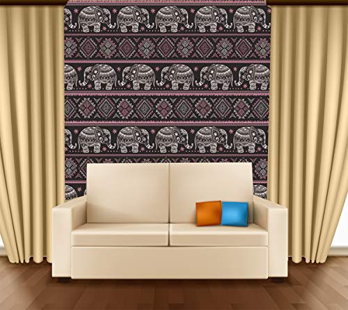 Image of DECOR PRODUCTION Self Adhesive Wallpaper Wall Sticker for Home Decor, Living Room, Bedroom, Hall, Kids Room, Play Room (PVC Vinyl, Water Proof 10 sq.ft) 16x90 Inches Each Strip