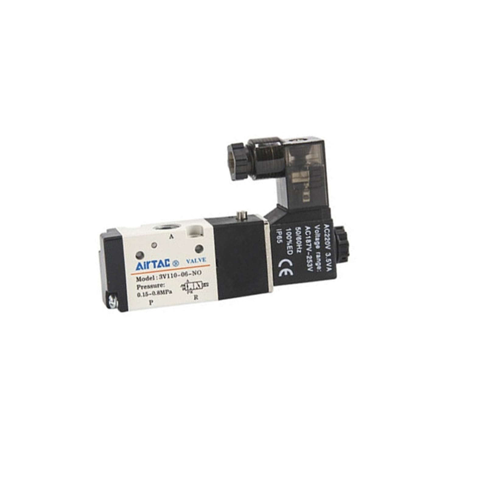 VSPPJYFG 3V110-06 3V210-08 solenoid valve valve 220v valve 24v coil cylinder(3V210-08NC DC24V)