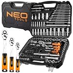 NEO TOOLS – NEO TOOLS Schlüsselsatz 216 Elemente 1/2", 3/8", 1/4"