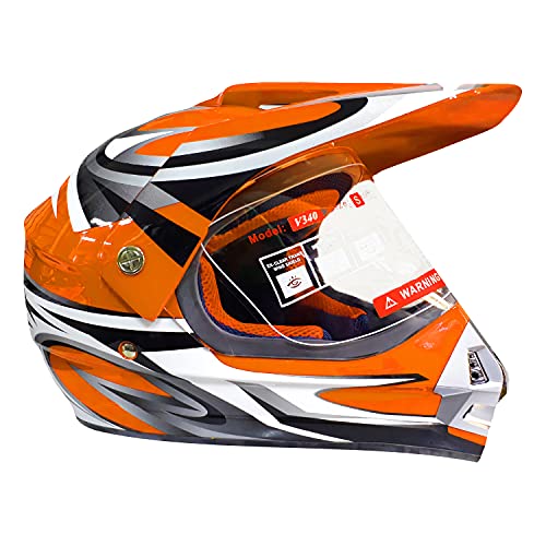 Casco Integrale da Moto Cross Enduro Off-Road
