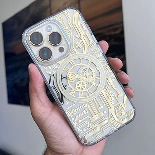 Image of AIBEX Mechanical Series Compatible with Apple iPhone 13 Pro Slim Full-Body Stylish Protective Polycarbonate Case with Built-in Screen Protector Bronze
