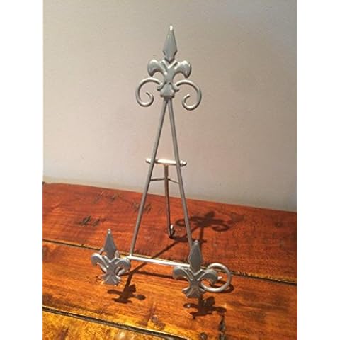 Silver Iron Easel for Artwork and Displays Cover