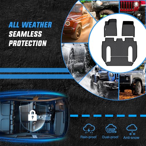 Image of Nilight TPE Floor Mats for Tesla Model X 6 Seater