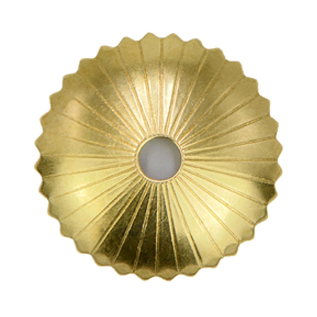 Tiazza 10Pcs Radial Brass Backplate Washers - Classical Furniture Decoration Gasket Hardware Accessories