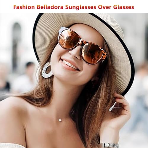 Filterseed Sunglasses,Filterseed Polarized Sunglasses Women,2025 New Belladora Fit Over Sunglass,Over Glasses(Style-E)2