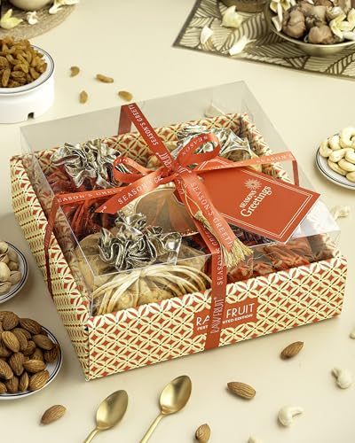 Image of Hyperfoods Rakhi Gift Hamper for Brother Rawfruit's Handcrafted Potli Pack of 4 Almond Cashew Raisins Pistachios 495 Grams with Thali Roli & Rice Dry Fruits Gift Pack Rakhi for Brother with Dry Fruit