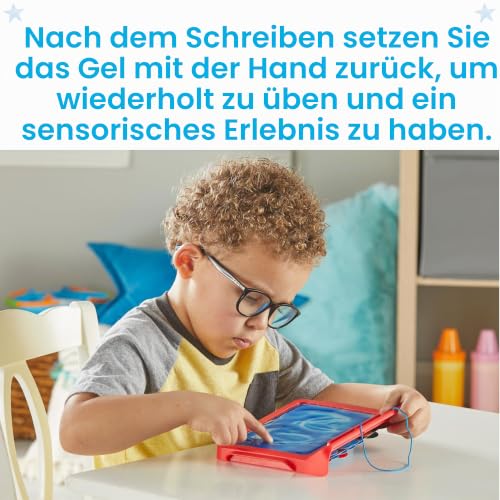 Learning Resources 96240 Sensorik-Pad, Buchstaben-Tracing für 3-5-jährige Kinder, abwischbare Handschriftübung Aktivitäts-Set mit Touchpen… – Ansicht 5