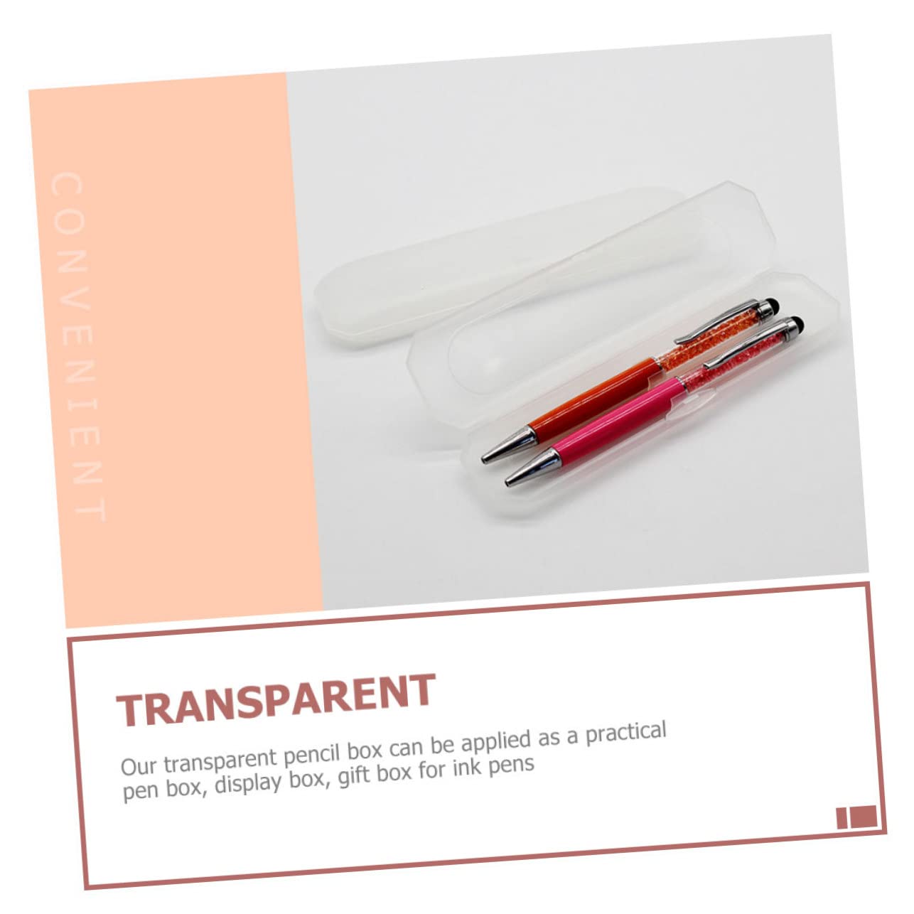 TEHAUX 30pezzi Scatole Penne Trasparenti Portapenne Per e Scuola Contenitori Multifunzionali Per e Accessori Organizzatore Scrivania