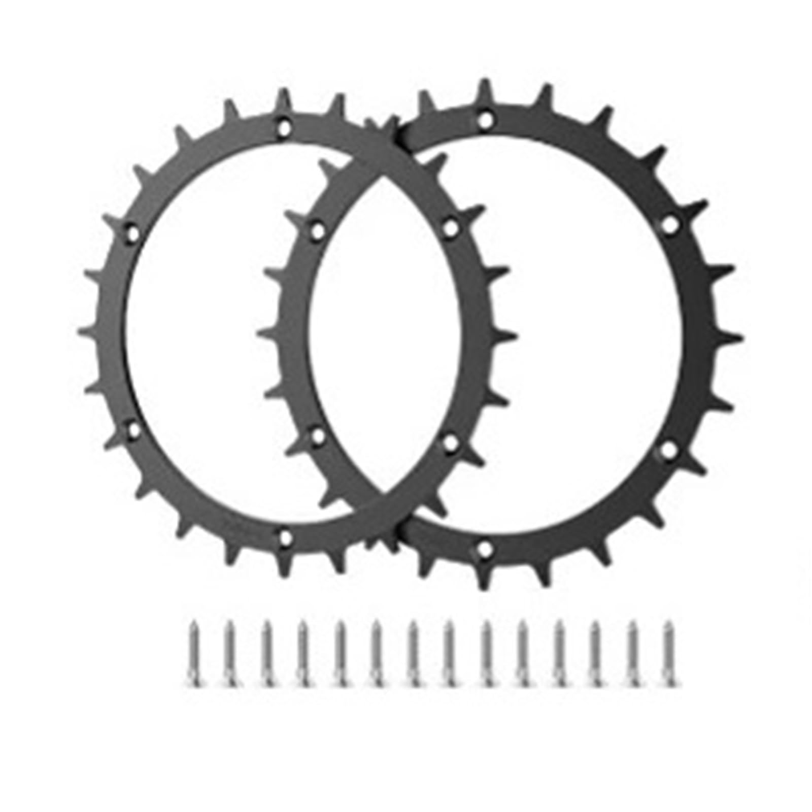 Compatible con Bosch Indego XS 300 S500 S+500, 1 Juego de cortacésped robótico de 170mm, Picos de Rueda, Piezas de Rueda potenciadoras de tracción(170mm Plastic)