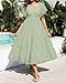 Sage Green Maternity Dresses Pregnancy Baby Shower Photoshoot Easter Summer Flowy Boho Midi Flutter Sleeve Dress 2025