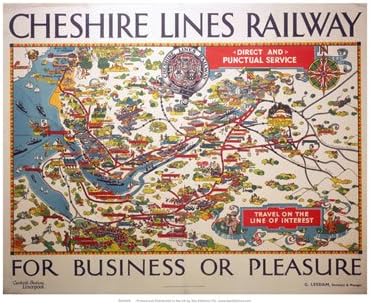 Cheshire Lines Railway Map Cheshire Lines Railway Map - The Line Of Interest - Art Print - 40X50Cm :  Amazon.co.uk: Home & Kitchen
