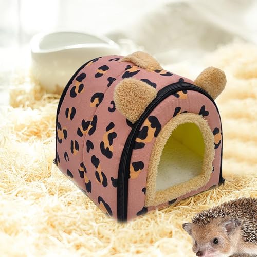 Cama de invierno para mascotas pequeña como conejos y erizos en forma de cueva para dormir 5