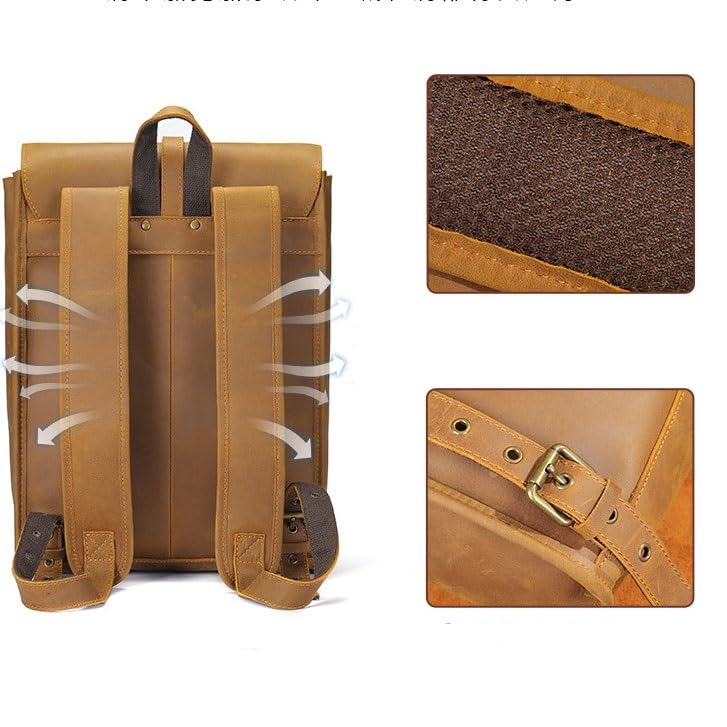 Sac à dos en cuir véritable résistant pour ne plus manquer d'espace de rangement - 4