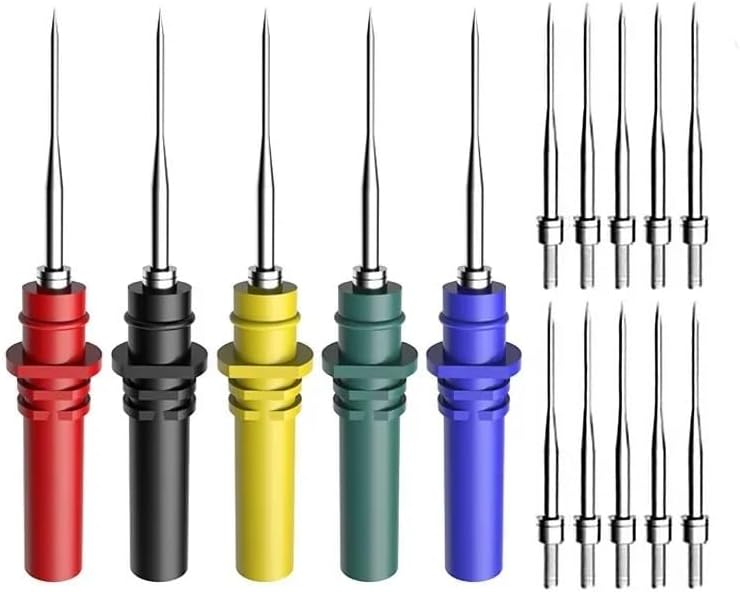P8002 15pcs Automotive Diagnostic Test Probe Puncture Needles Oscilloscope Probe Pins Set Repair Tool Accessories HT307