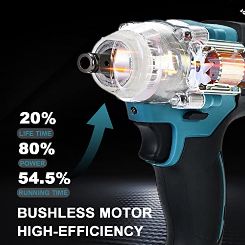 Neobrisken Cordless Impact Wrench 3In1 Impact Driver 1/2 Inch Power Wrenches 21V With Battery&Charger, Blackblue #TOP1