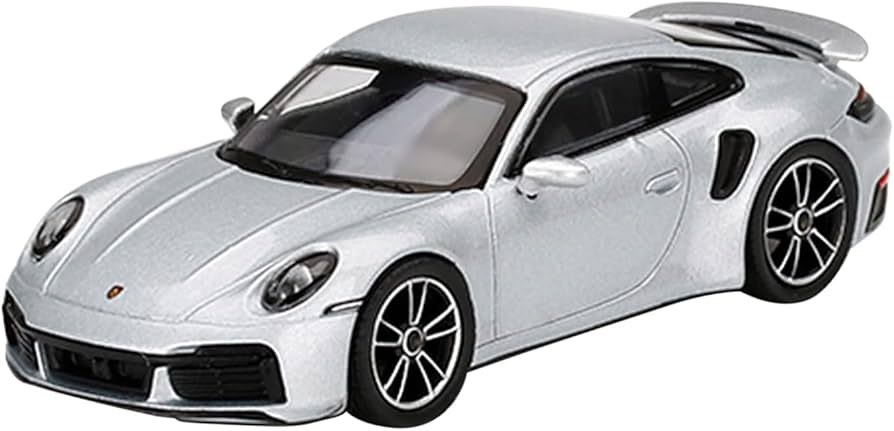 ポルシェ 911 シルバーミニカー ポルシェ特注 1/18スケール「ポルシェ911(992)ターボS