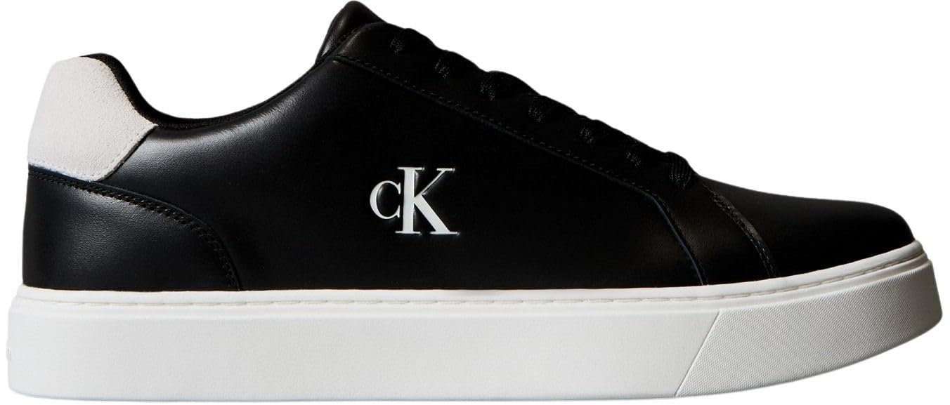 Calvin Klein Herren Cupsole Sneaker Classic Laceup aus Leder