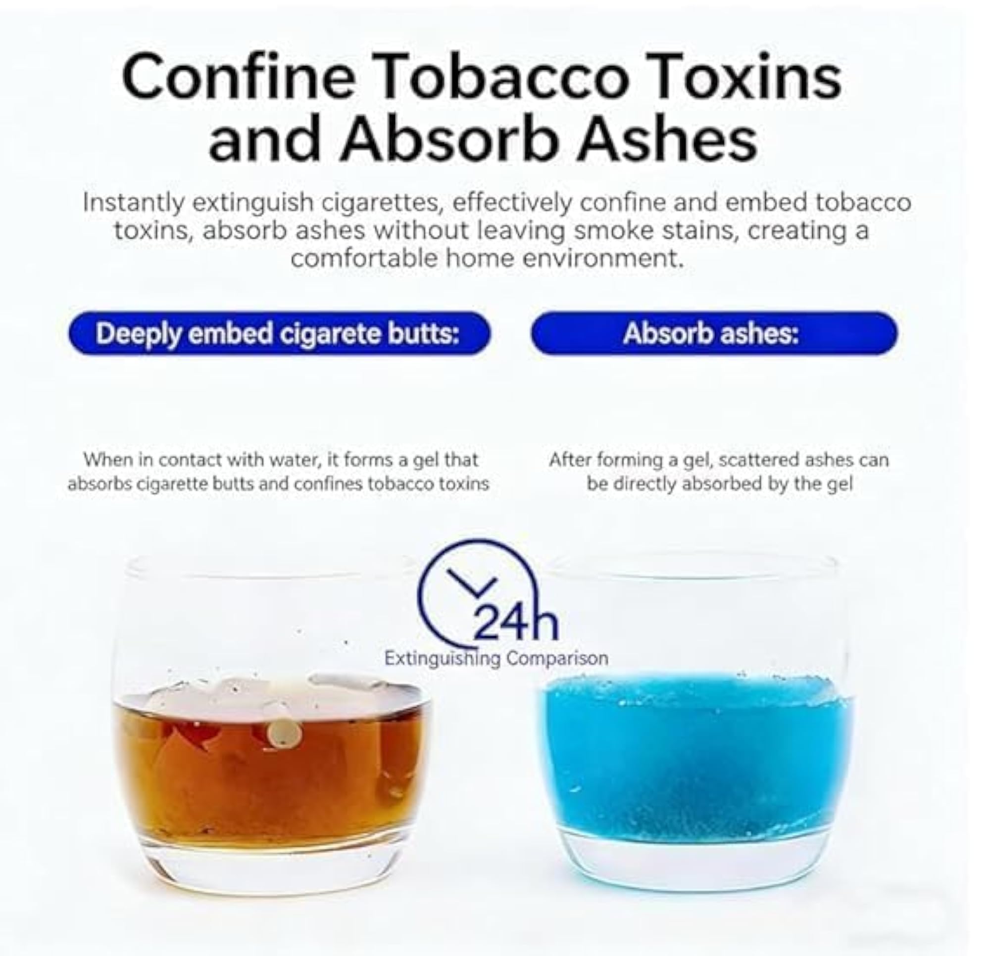 Disposable Ashtrays for Cigarettes, 25-Pack