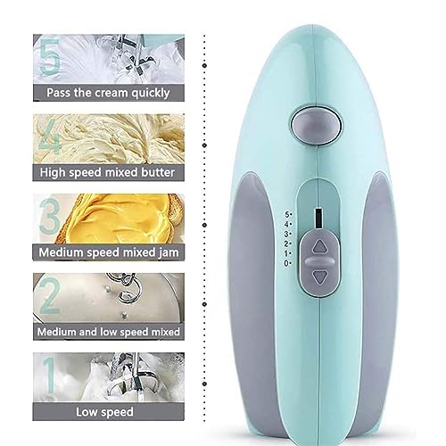 Dough Mixer,2 in 1 Stand Mixer Electric Whisk 150W Electric Food Mixer with Large Capacity of 3L Stainless Steel Bowl,Dough Hooks,Beaters,Whisk Perfect for Home Baking - Image 3