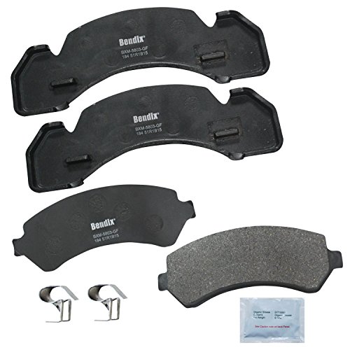 Image of Bendix Fleet Metlok MKD184FM Brake Pads for Select Models International 1452SC,1652UPS S S S,3400,3800,4600,4700,G,Genesis RE Metro II Metro II