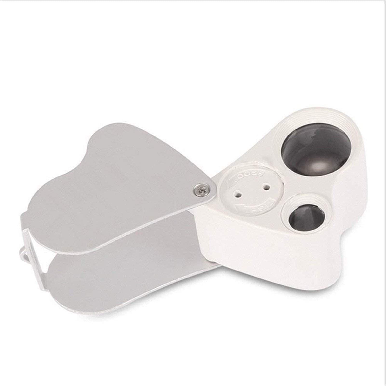 Loupe de poche LED 30X 60X micro-loupe de precision pour bijoux monnaies et horlogerie