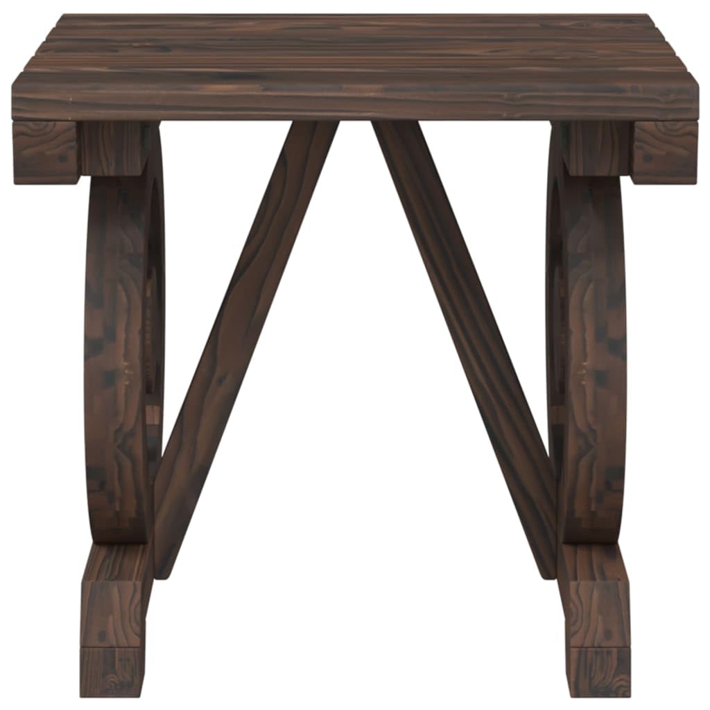 Sgabello da giardino in legno di abete massiccio, 40 x 36,5 x 38,5 cm, sgabello per esterni con braccioli, resistente alle intemperie e stabile, ideale per balcone, terrazza e lounge