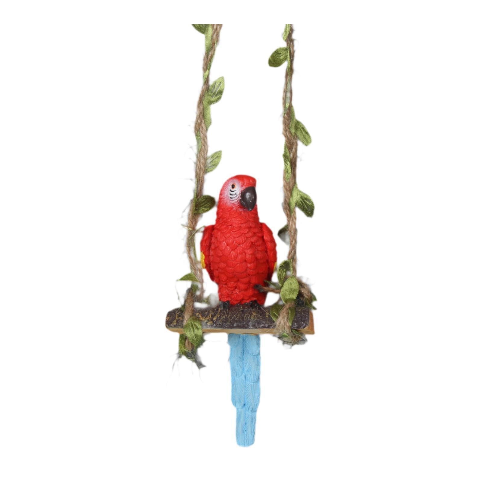 KTUXZCI Hanging Sculpture Outdoor Fence Decor Tree Adorning Garden With Lifelike Resin Sculpture Creates Joy Resin Ornament Lifelike Patio Decoration