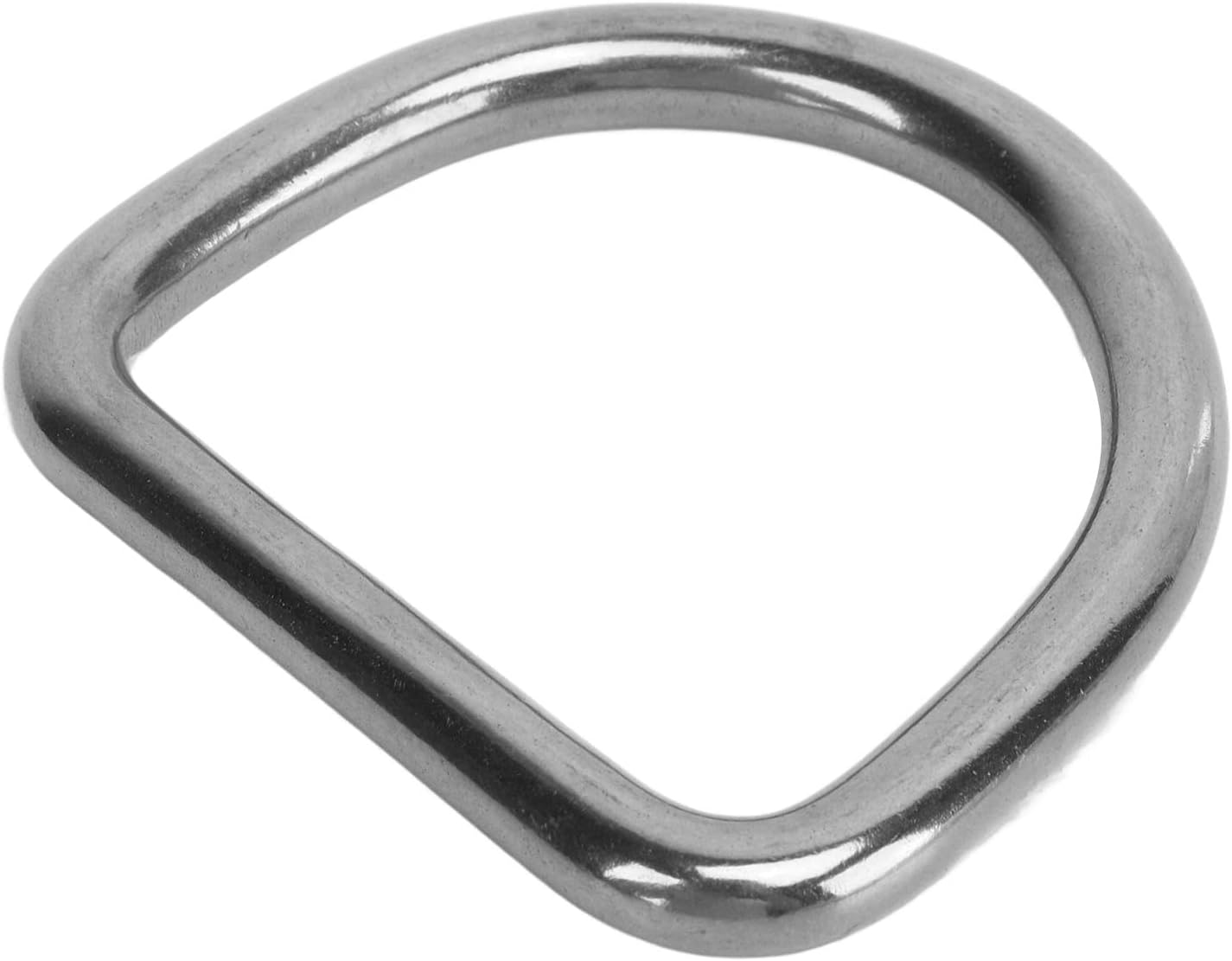 10pcs 316 Stainless Steel D Buckles, 8MM Diameter, Integrated Welded for Kayak Fishing Rigging, Boat Hardware Accessories, and Durably for Term Use