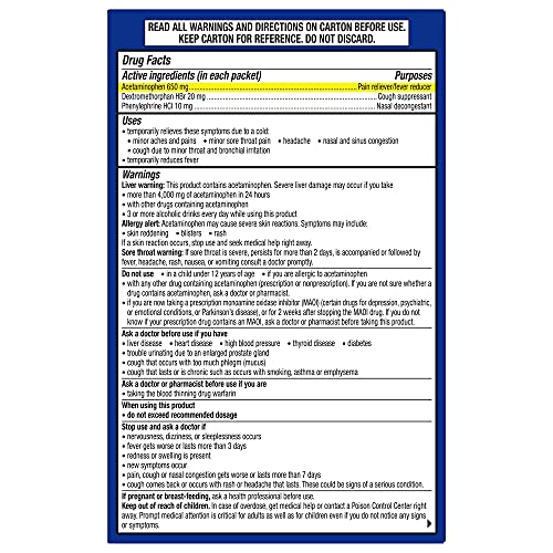 Product Of Theraflu, Daytime Severe Cold & Cough, Count 1 - Medicine Cold/Sinus/Allergy/ Grab Varieties & Flavors #TOP3