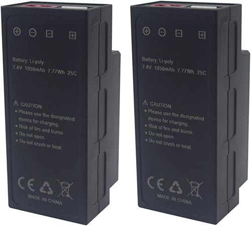 sea jump 2PCS 7.4V 1050mAh 2S Li Batería para MJX H16 H16P H16E H16H H16DR H16SC H16BM 16027 14301 JC16EP RCM029 HP161 HB17 RC Speed Car competitivo