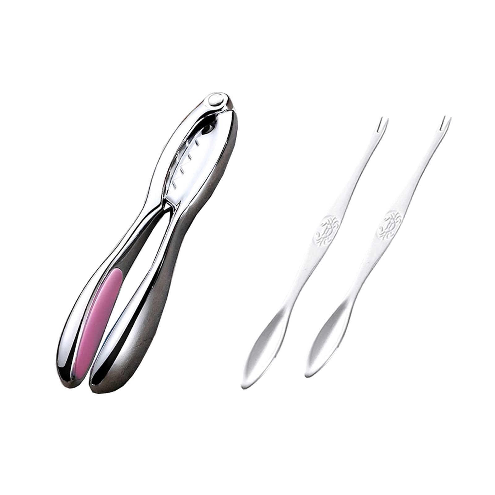 Set di Strumenti per Frutti di Mare Set di utensili da frutti di mare a 3 pezzi comprende 1 biscotto di pesce e 2 forchette a base di pesce aragosta cracker cracker noce cracker (rosa / verde / blu) S