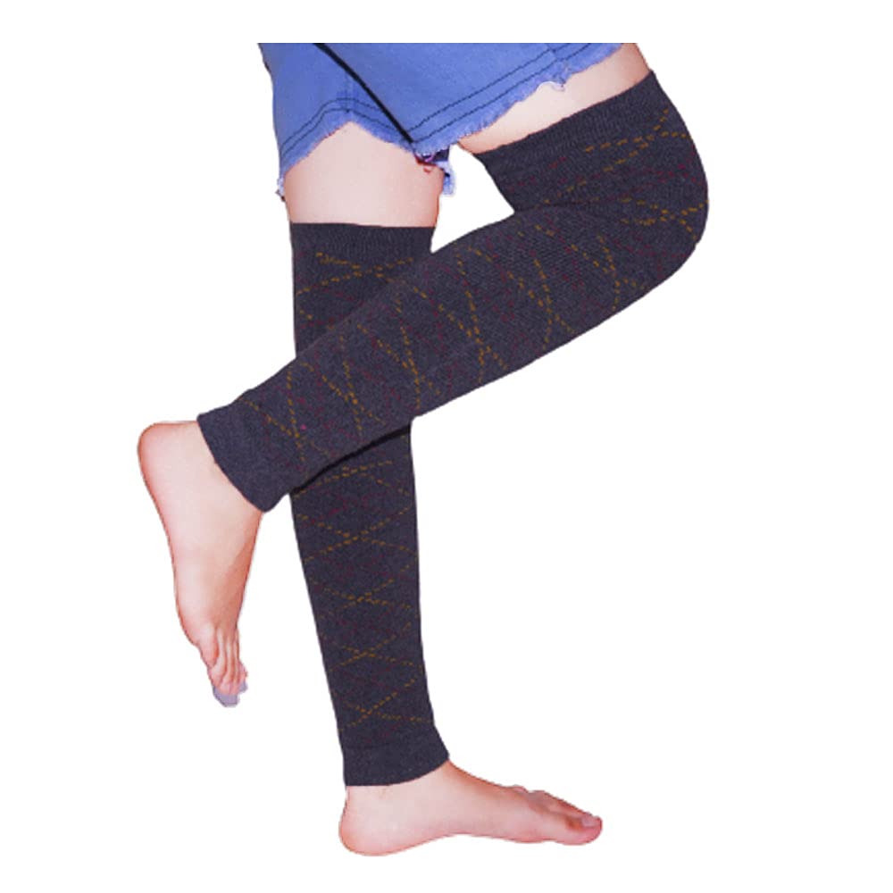 Knee Warmer ProtectiveKnee Support Cap Woolen Leg Warmer for Women & Men - Stretchable Free Size Winter Wear (Grey)-image-36