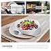 tectake® Geschirrset 12 Personen, Porzellan Geschirr Set 100tlg, u.a. 12x Dinner Teller Set, 12x Dessertteller, 12x tiefe Teller, 12x Tasse, 12x Müslischale, Salatschüssel, Milchkännchen, Zuckerdose