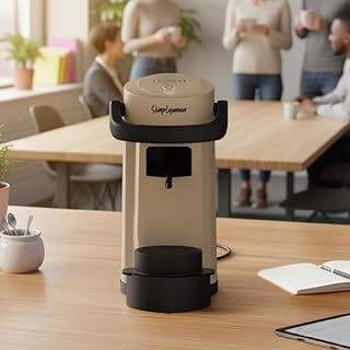 CAFFÈ BORBONE Simplymoon Macchina da Caffè a Cialde (Sabbia, Macchina)