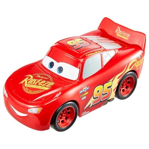 Disney and Pixar Cars Track Talkers Toy Vehicles, Lightning Mcqueen Talking Car, Collectible Character Car, 5.5-Inch