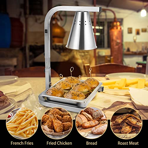 Restlrious HL1SX1-S1 Food Heat Lamp Freestanding Commercial Portable Food Warmer thumb #6