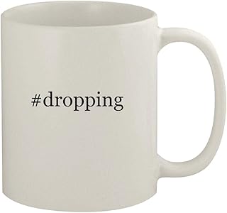 #dropping - 11oz Ceramic White Coffee Mug, White