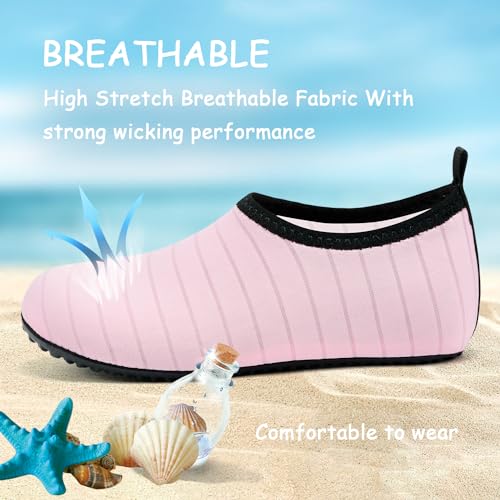 Image of ANLUKE Kids Boys Girls Water Shoes Barefoot Aqua Socks Fast Dry Beach Swim Outdoor Sports Shoes for Toddler